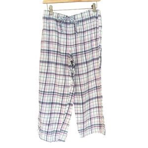 🔥FINAL🔥 Charter Club Womens Pajama Lounge Bottoms Drawstring Waist Size Small